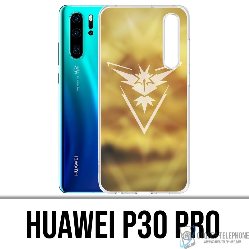 Huawei P30 PRO Custodia - Pokémon Go Team Yellow Grunge