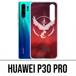 Huawei P30 PRO Custodia - Pokémon Go Team Red Grunge
