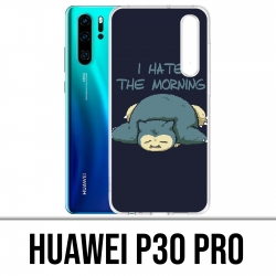 Huawei P30 PRO Custodia - Pokémon Ronflex Hate Morning