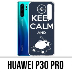 Coque Huawei P30 PRO - Pokémon Ronflex Keep Calm