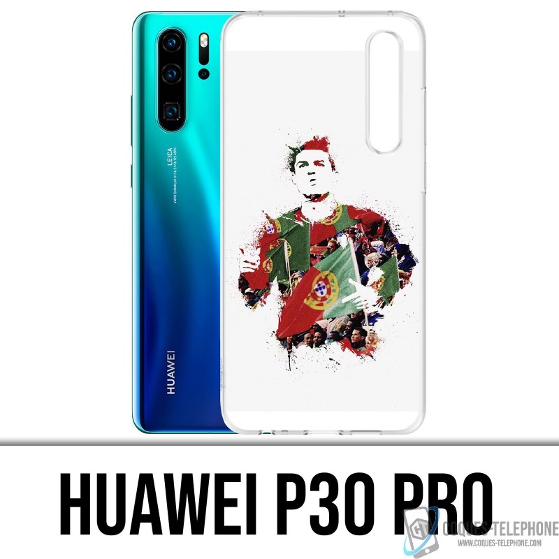 Huawei P30 PRO Custodia - Ronaldo Football Splash