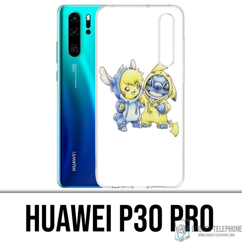 Funda Huawei P30 PRO - Stitch Pikachu Baby