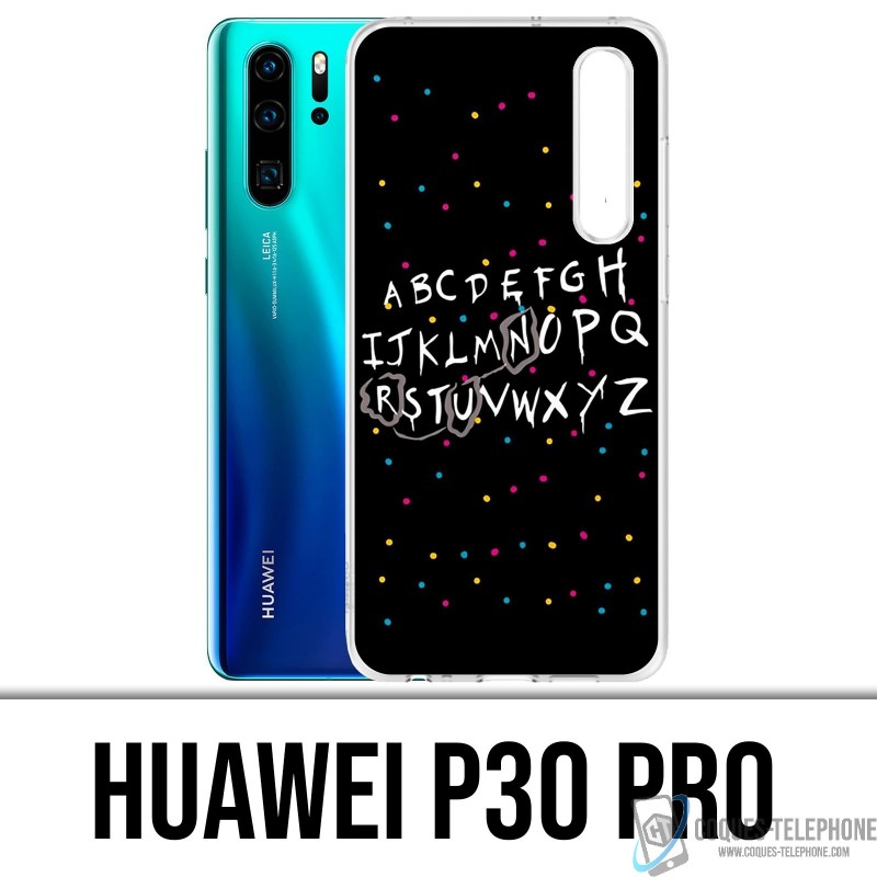 Coque Huawei P30 PRO - Stranger Things Alphabet