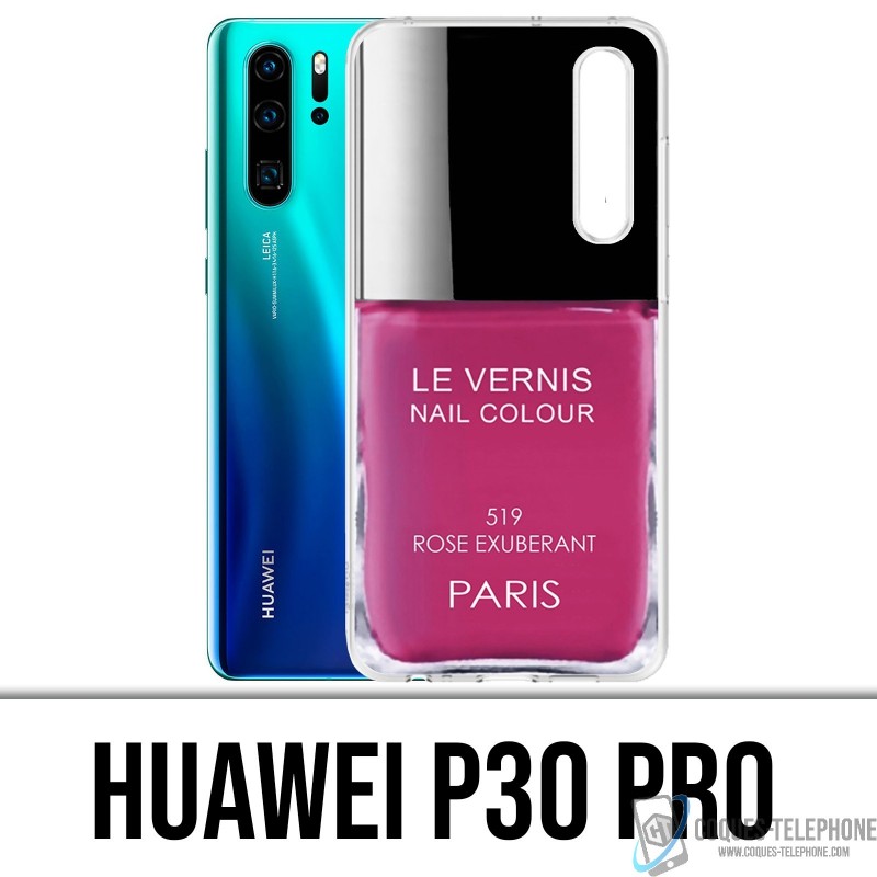 Coque Huawei P30 PRO - Vernis Paris Rose