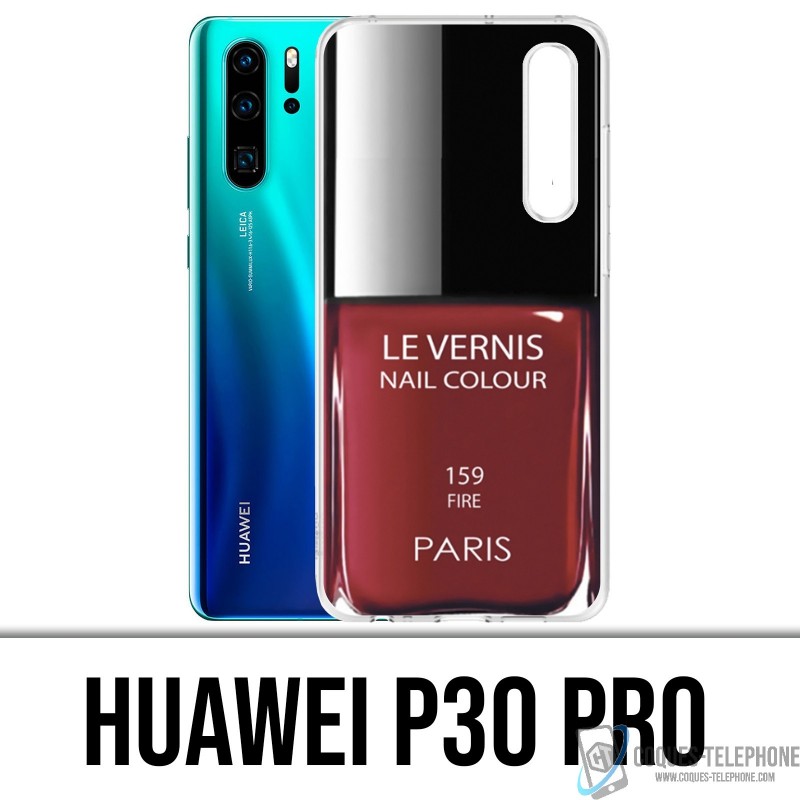 Coque Huawei P30 PRO - Vernis Paris Rouge