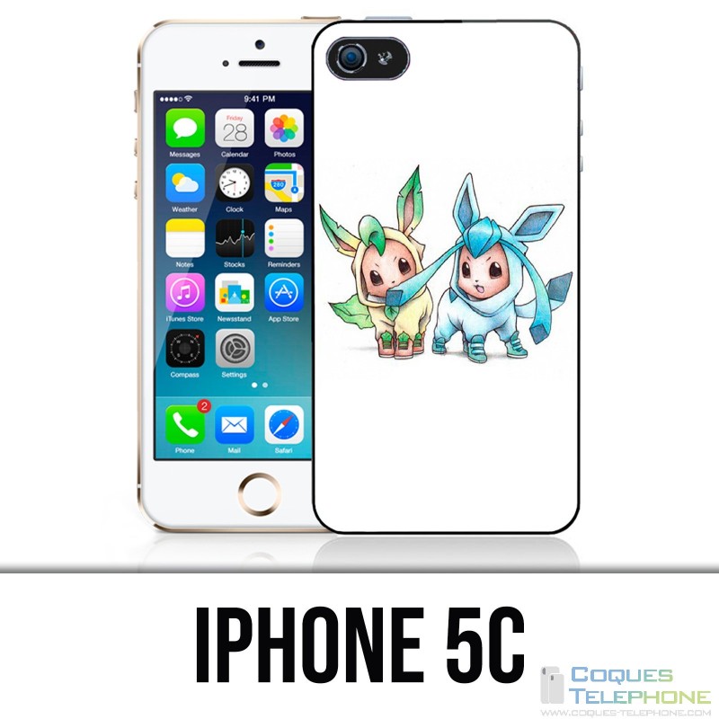 Custodia per iPhone 5C: Pokémon bambino Phyllali