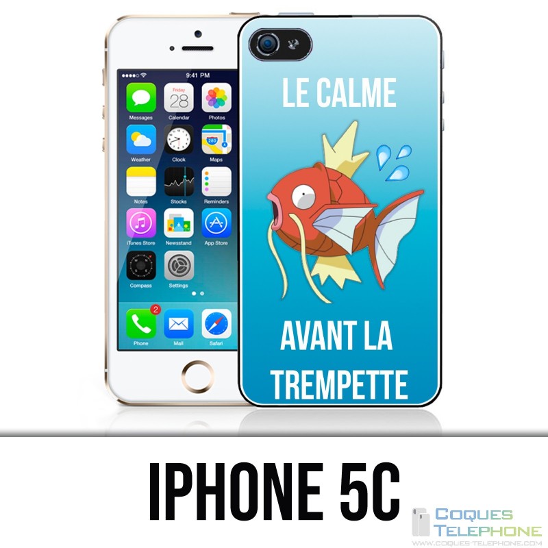 Coque iPhone 5C - Pokémon Le Calme Avant La Trempette Magicarpe