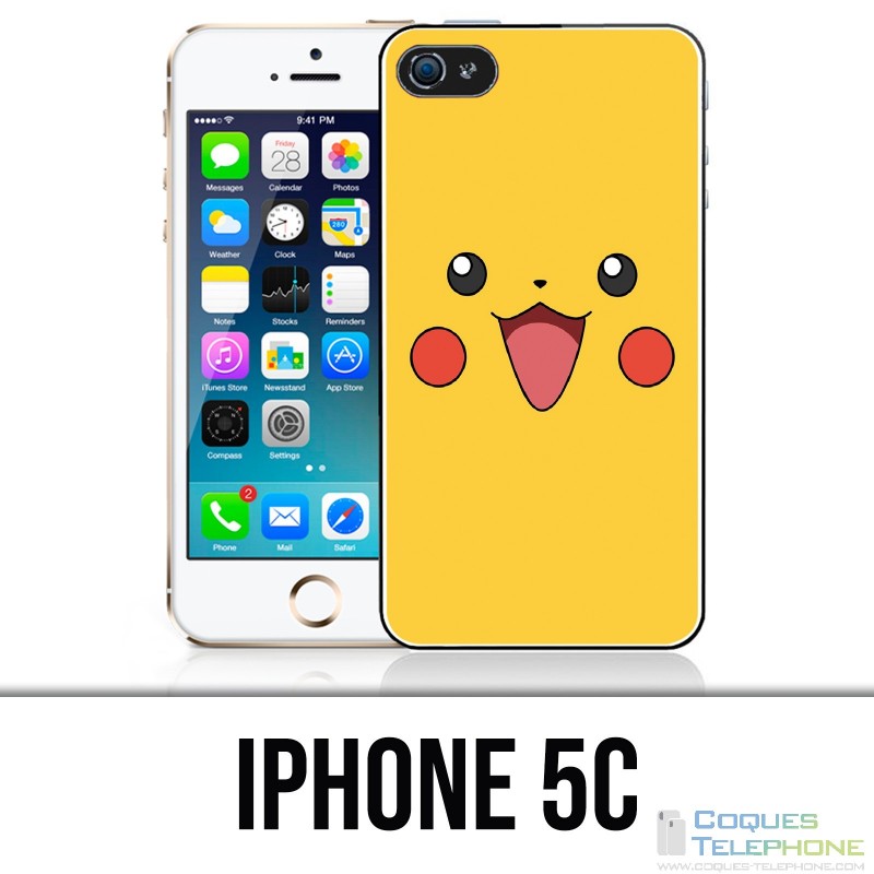 Funda iPhone 5C - Tarjeta de identificación Pokémon Pikachu