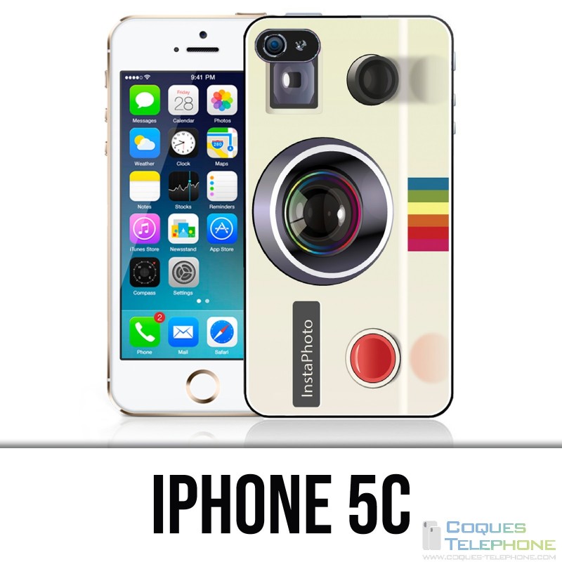 Coque iPhone 5C - Polaroid Arc En Ciel Rainbow