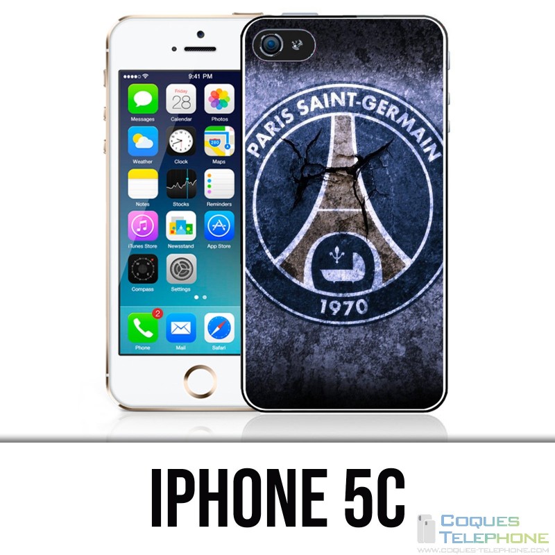 Funda iPhone 5C - PSG Logo Grunge