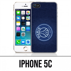 Coque iPhone 5C - PSG Minimalist Fond Bleu