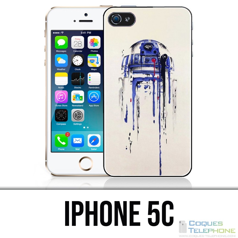 Coque iPhone 5C - R2D2 Paint