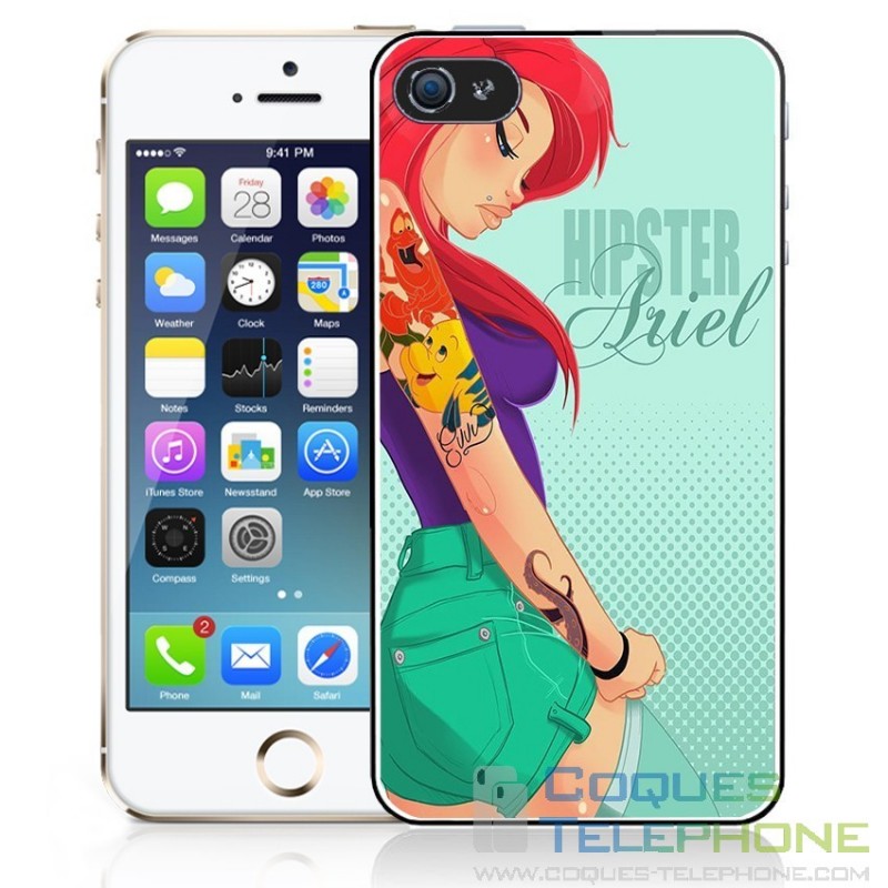 Coque téléphone Princesse Disney - Ariel Hipster
