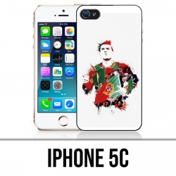 Coque iPhone 5C - Ronaldo Lowpoly