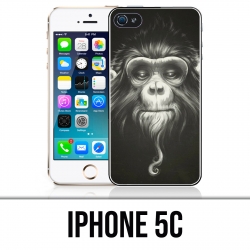 Coque iPhone 5C - Singe Monkey Anonymous