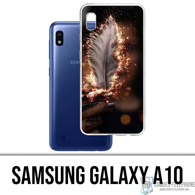 Coque Samsung Galaxy A10 - Plume feu