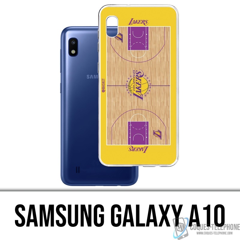 Custodia Samsung Galaxy A10 - campo da basket dei Lakers NBA