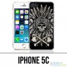IPhone 5C Hülle - Skull Head Feathers
