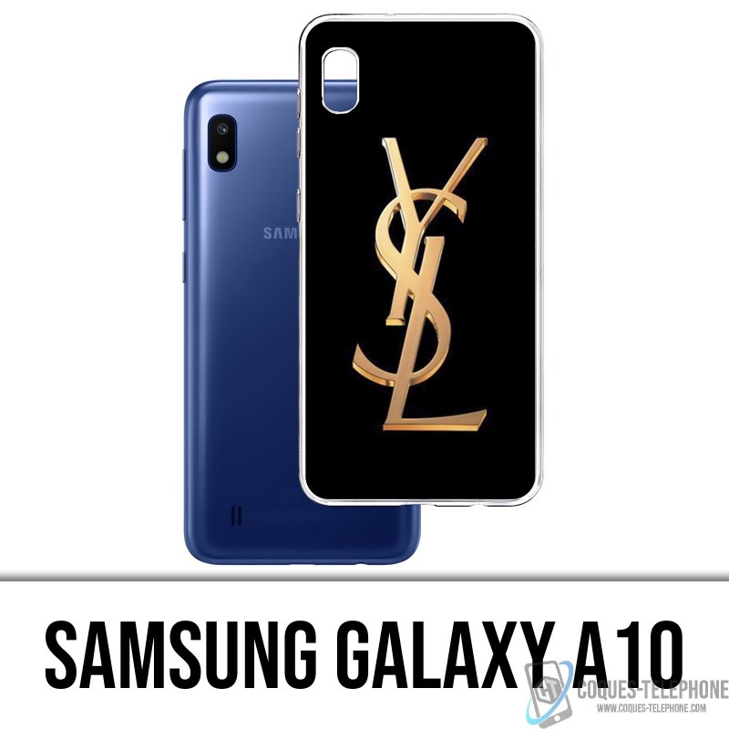 Coque Samsung Galaxy A10 - YSL Yves Saint Laurent Gold Logo