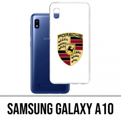 Samsung Galaxy A10 Case - Porsche-Logo weiß