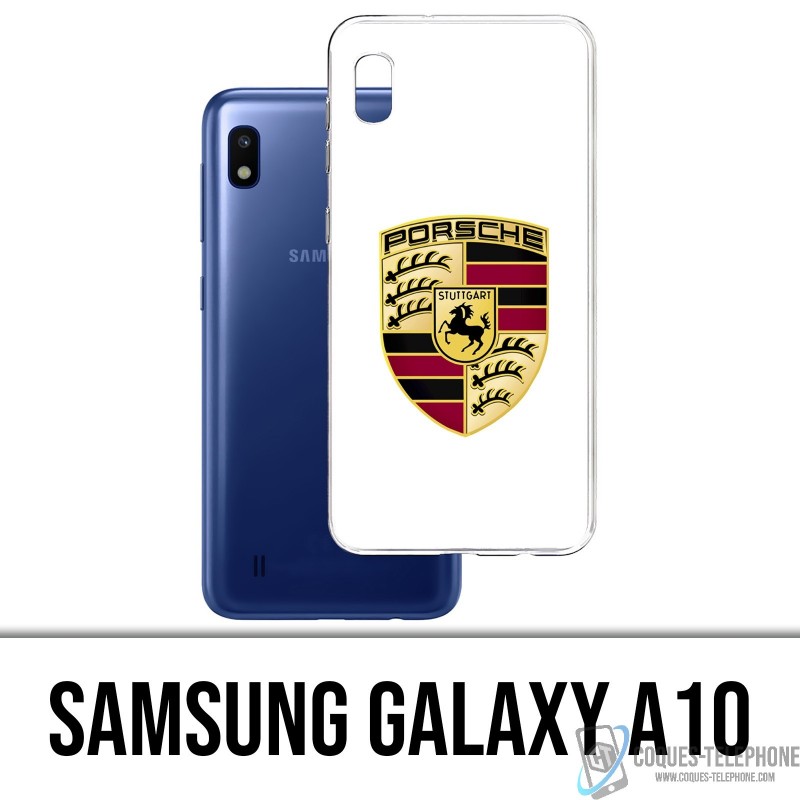 Samsung Galaxy A10 Case - Porsche-Logo weiß