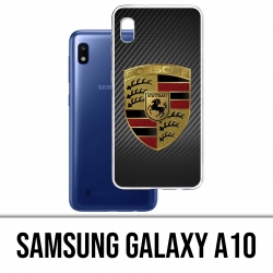Funda del Samsung Galaxy A10 - Logotipo de carbono de Porsche