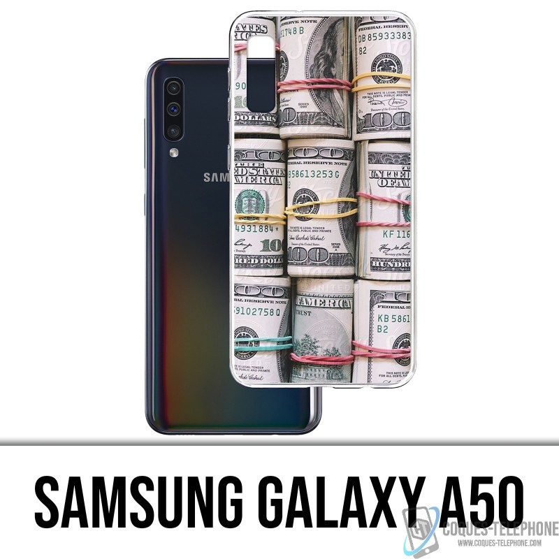 Case Samsung Galaxy A50 - Dollars Tickets rolls