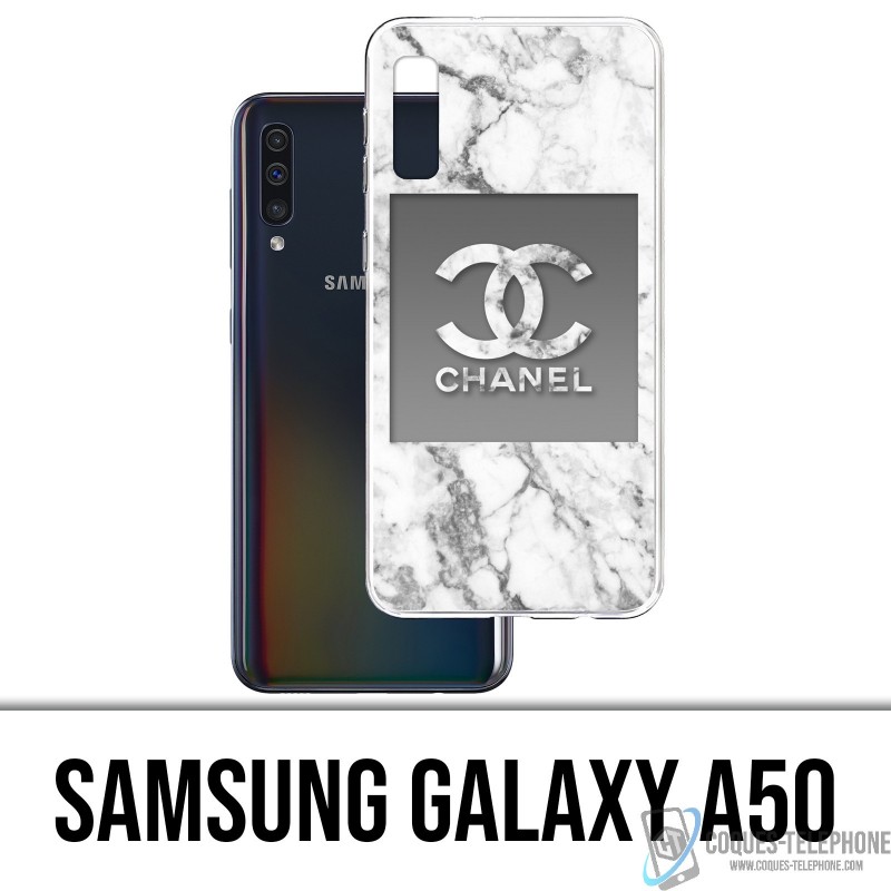 Samsung Galaxy A50 Case - Chanel Marble White