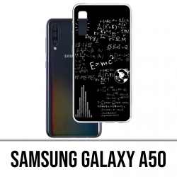 Coque Samsung Galaxy A50 - E égale MC 2 tableau noir