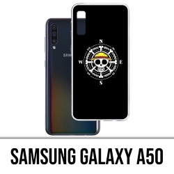 Samsung Galaxy A50 Case - einteiliges Kompass-Logo