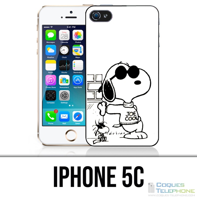 IPhone 5C Hülle - Snoopy Black White