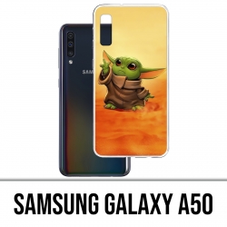 Coque Samsung Galaxy A50 - Star Wars baby Yoda Fanart