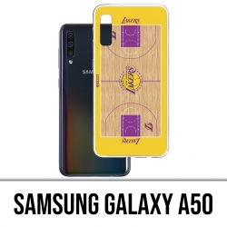 Coque Samsung Galaxy A50 - Terrain besketball Lakers NBA