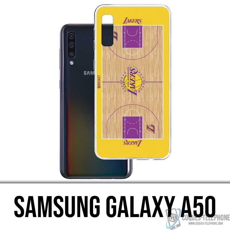 Custodia Samsung Galaxy A50 - campo da basket dei Lakers NBA