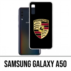 Coque Samsung Galaxy A50 - Porsche Logo Noir