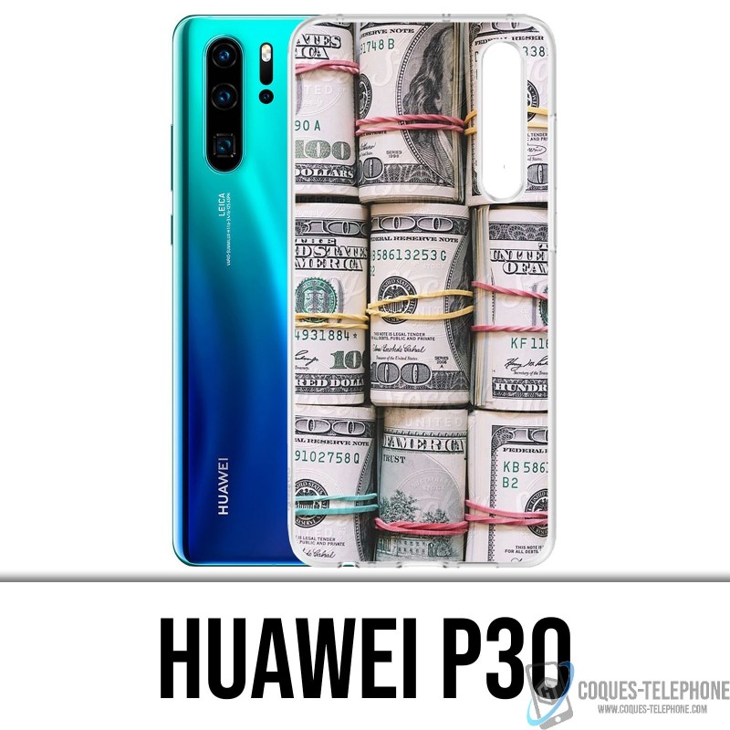 Huawei Funda P30 - Rollos de billetes de dólar