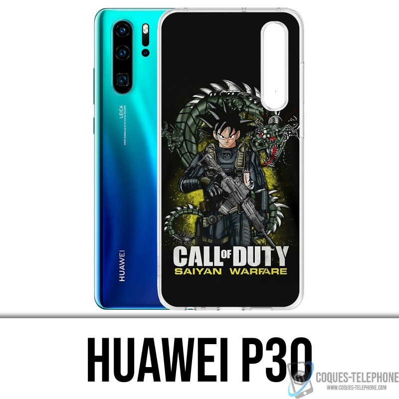 Coque Huawei P30 - Call of Duty x Dragon Ball Saiyan Warfare
