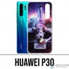 Case Huawei P30 - Harley Quinn Raubvögel Motorhaube