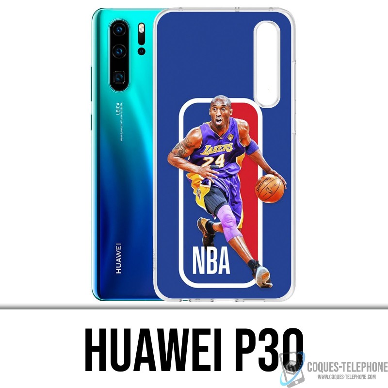 Coque Huawei P30 - Kobe Bryant logo NBA