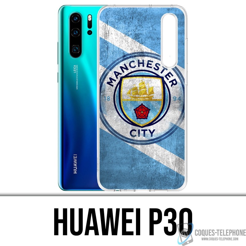 Funda Huawei P30 - Manchester Football Grunge