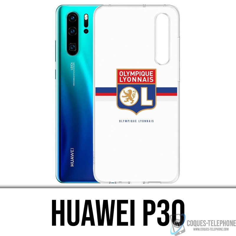 Funda Huawei P30 - OL Olympique Lyonnais logo headband