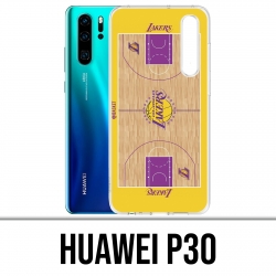 Huawei P30 Case - NBA Lakers Besketball-Feld