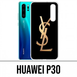 Custodia Huawei P30 - YSL Yves Yves Saint Laurent Logo Oro