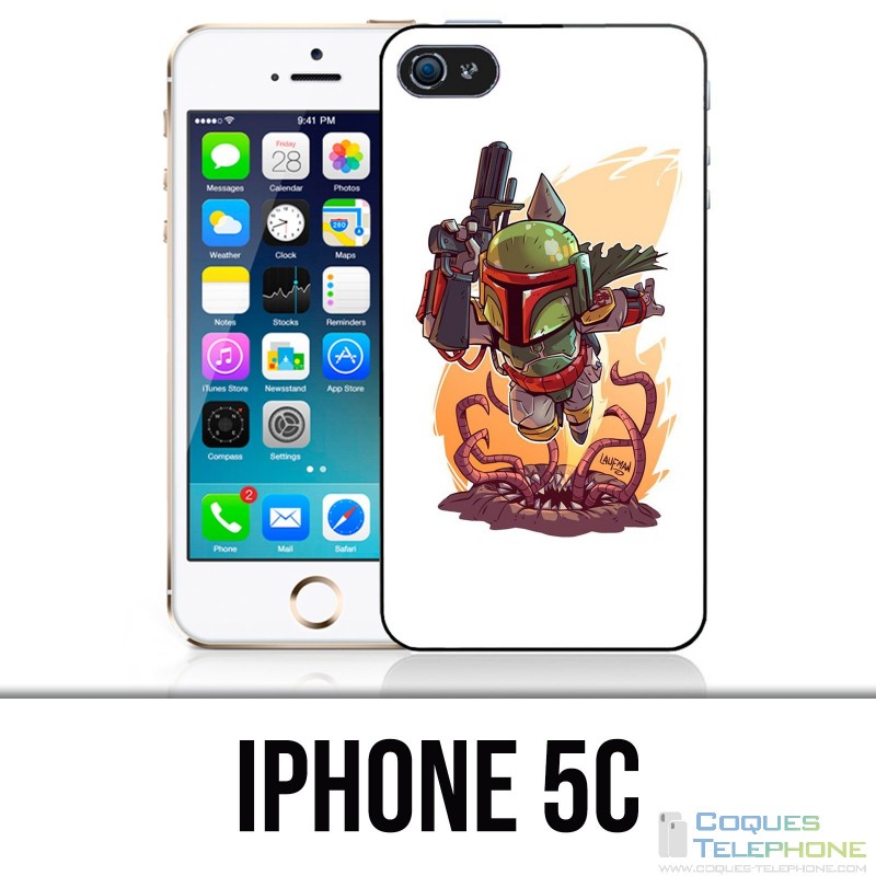 Funda iPhone 5C - Star Wars Boba Fett Cartoon