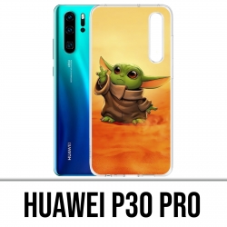 Huawei P30 PRO Custodia - Star Wars bambino Yoda Fanart