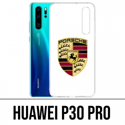 Huawei P30 PRO Case - Porsche logo white