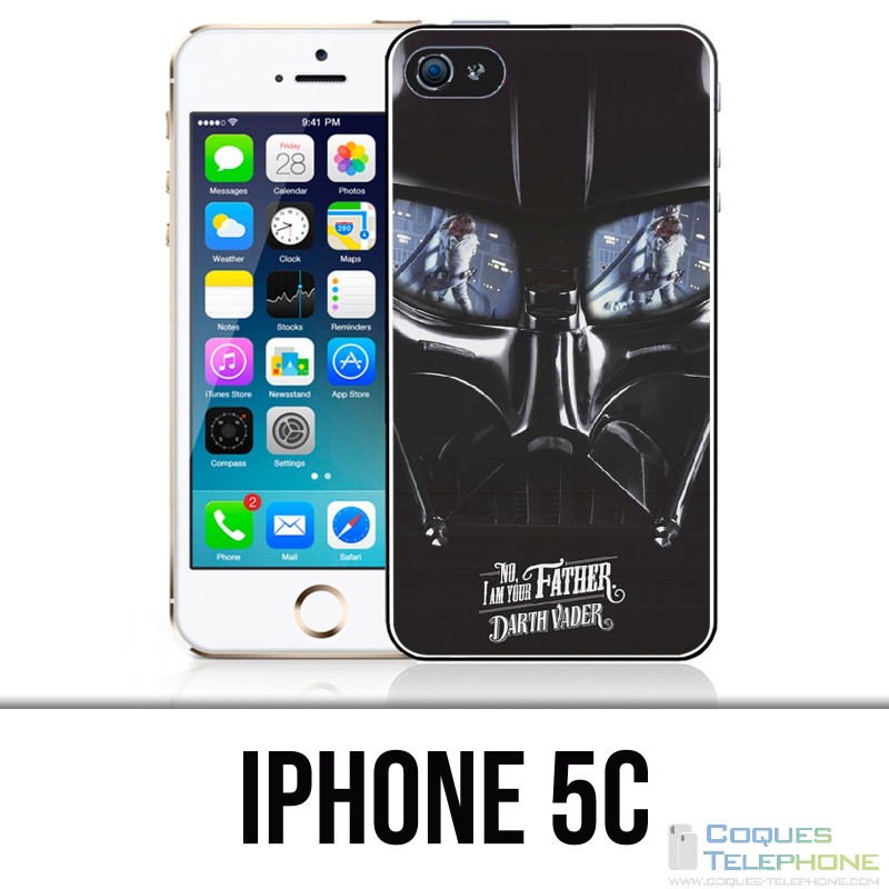 Coque iPhone 5C - Star Wars Dark Vador Moustache