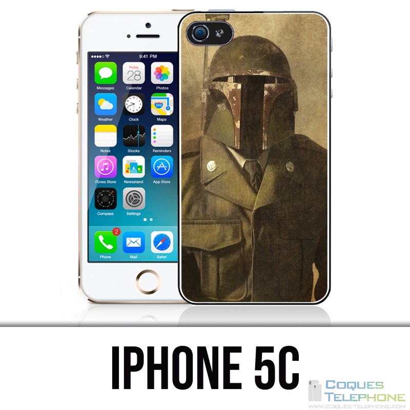 Custodia per iPhone 5C - Star Wars Vintage Boba Fett