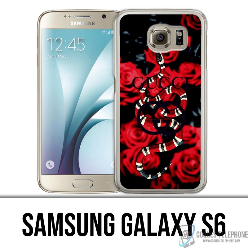 Custodia Samsung Galaxy S6 - Gucci serpente rosa