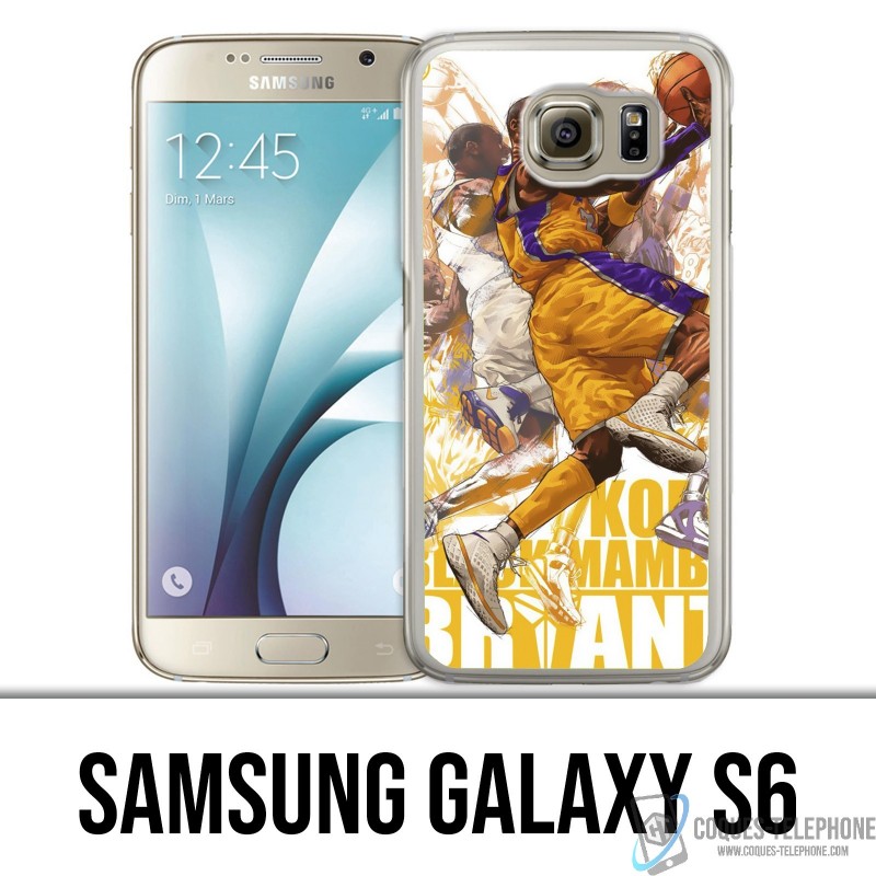 Coque Samsung Galaxy S6 - Kobe Bryant Cartoon NBA